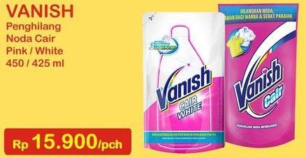 Promo Harga VANISH Penghilang Noda Cair Pink, Putih 425 ml - Indomaret