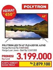 Promo Harga POLYTRON 43D150 | LED TV 43"  - Carrefour
