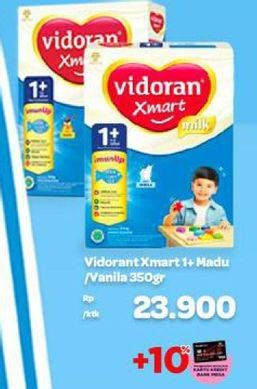 Promo Harga VIDORAN Xmart 1+ Madu, Vanilla 350 gr - Carrefour