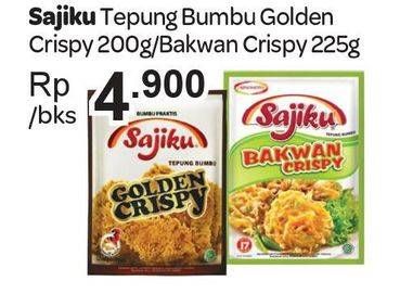 Promo Harga AJINOMOTO Sajiku Tepung Bumbu Golden Crispy/Bakwan Crispy  - Carrefour