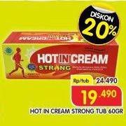 Promo Harga Hot In Cream Strong 60 gr - Superindo