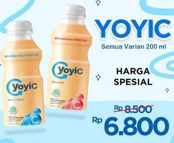 Promo Harga YOYIC Probiotic Fermented Milk Drink 200 ml - Indomaret