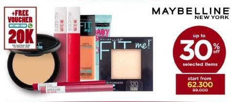 Promo Harga MAYBELLINE Cosmetics  - Watsons