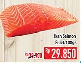 Promo Harga Salmon Fillet per 100 gr - Hypermart