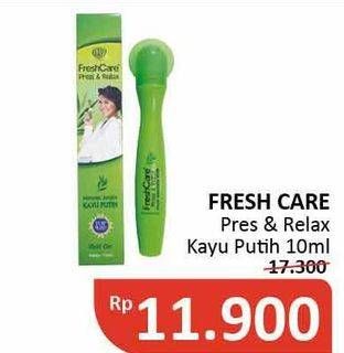 Promo Harga FRESH CARE Minyak Angin Press & Relax Kayu Putih 10 ml - Alfamidi
