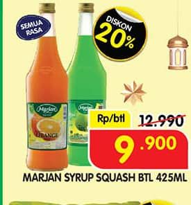 Promo Harga Marjan Syrup Squash All Variants 450 ml - Superindo