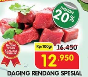 Promo Harga Daging Rendang Sapi per 100 gr - Superindo