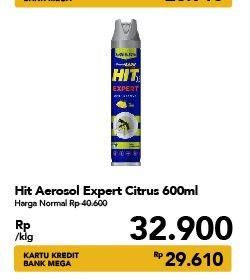 Promo Harga HIT Aerosol Expert Citrus 675 ml - Carrefour