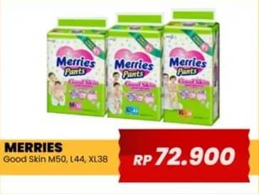Promo Harga Merries Pants Good Skin L44, M50, XL38 38 pcs - Yogya