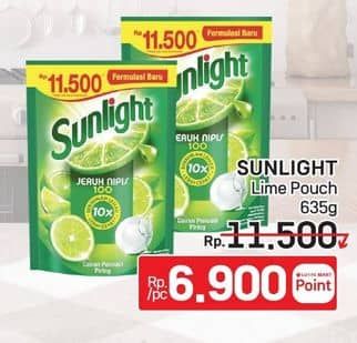 Promo Harga Sunlight Pencuci Piring Jeruk Nipis 100 640 ml - LotteMart