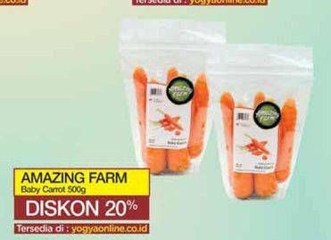 Promo Harga Amazing Farm Baby Carrot 500 gr - Yogya