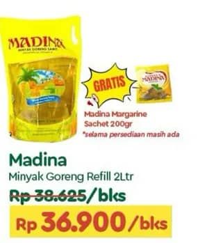 Promo Harga Madina Minyak Goreng 2000 ml - TIP TOP