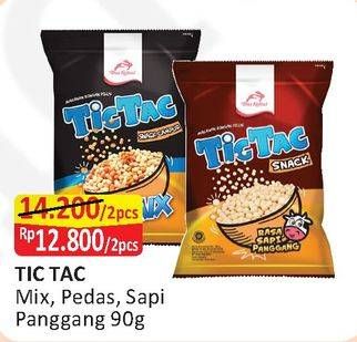 Promo Harga DUA KELINCI Tic Tac Mix, Sapi Panggang, Pedas per 2 pouch 90 gr - Alfamart