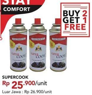 Promo Harga SUPER COOK Liquified Butane Fuel  - Carrefour