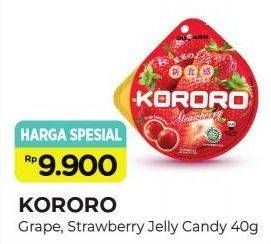 Promo Harga KORORO Candy Strawberry, Grape, Muscat Jelly 40 gr - Alfamart