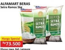 Promo Harga Alfamart Beras Setra Ramos 5000 gr - Alfamart