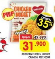 Promo Harga Belfoods Nugget Chicken Nugget, Chicken Nugget Crunchy 500 gr - Superindo