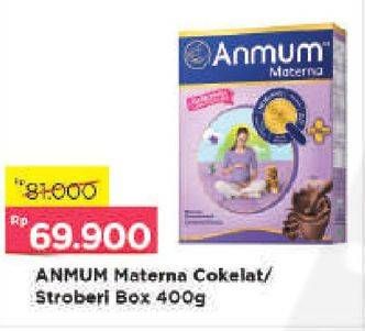 Promo Harga ANMUM Materna Cokelat, Strawberry 400 gr - Alfamart