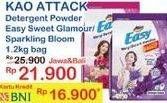 Promo Harga ATTACK Easy Detergent Powder Sparkling Blooming, Sweet Glamour 1200 gr - Indomaret