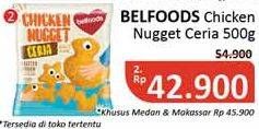 Promo Harga BELFOODS Nugget Chicken Nugget Ceria 500 gr - Alfamidi