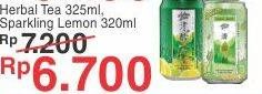 Promo Harga ADEM SARI Ching Ku Herbal Tea, Sparkling Herbal Lemon 320 ml - Yogya