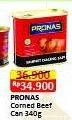 Promo Harga Pronas Corned Beef Regular 340 gr - Alfamart