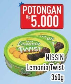 Promo Harga Nissin Cookies Lemonia Twist 360 gr - Hypermart