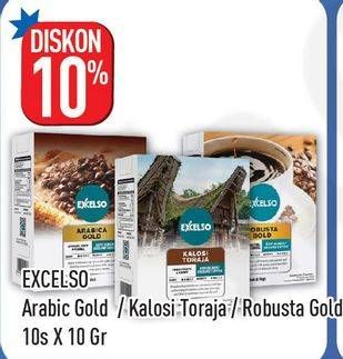 Promo Harga EXCELSO Kopi Arabica Gold/Kopi Bubuk/Robusta Gold  - Hypermart