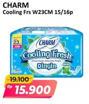 Promo Harga Charm Cooling Fresh Sejuk Wing 23cm 14 pcs - Alfamart