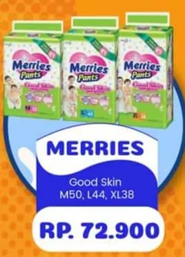 Promo Harga Merries Pants Good Skin M50, L44, XL38 38 pcs - Yogya