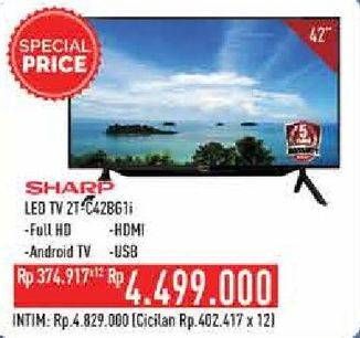 Promo Harga SHARP 2T-C42BG1i | Full HD Android TV 42"  - Hypermart