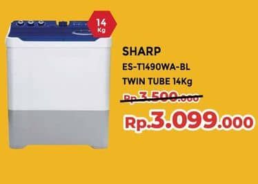 Promo Harga Sharp ES-T1490WA-BL-RD  - Yogya