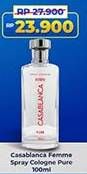 Promo Harga Casablanca Spray Cologne Glass Femme Pure 100 ml - Indomaret