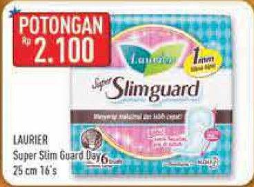 Promo Harga Laurier Super Slimguard Day 25cm 16 pcs - Hypermart