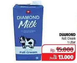 Promo Harga DIAMOND Milk UHT Full Cream 1 ltr - Lotte Grosir