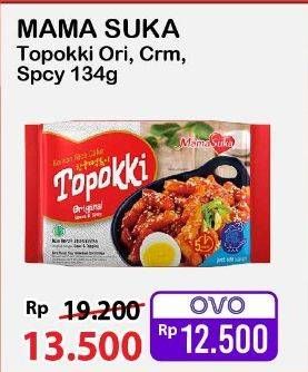 Promo Harga Mamasuka Topokki Instant Ready To Cook Original, Creamy, Spicy 134 gr - Alfamart
