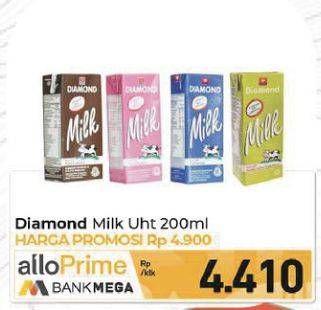 Promo Harga Diamond Milk UHT 200 ml - Carrefour