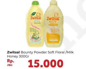 Promo Harga ZWITSAL Classic Baby Powder Soft Floral, Milk Honey 300 gr - Carrefour