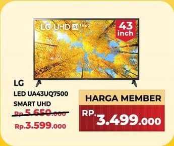 Promo Harga LG UQ7500 UHD TV 43UQ7500PSF 43 Inch  - Yogya