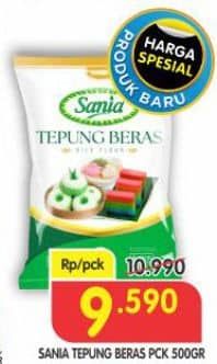 Promo Harga Sania Tepung Beras 500 gr - Superindo