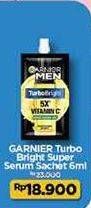 Promo Harga Garnier Men Turbo Bright Super Serum 7 ml - Indomaret