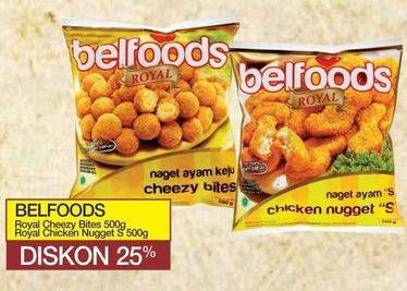 Promo Harga BELFOODS ROYAL Cheezy Bites / Nugget 500g  - Yogya