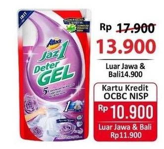 Promo Harga ATTACK Jaz1 DeterGel Pesona Segar, Semerbak Cinta 750 ml - Alfamart