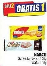 Promo Harga NABATI Gatito Sandwich 128 g/Wafer 145 g  - Hari Hari