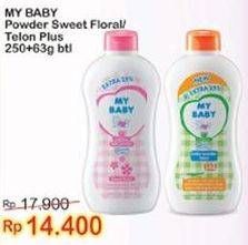 Promo Harga MY BABY Baby Powder Sweet Floral, Telon Plus 250 gr - Indomaret