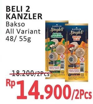 Promo Harga Kanzler Singles Bakso All Variants 48 gr - Alfamidi