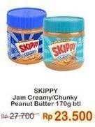 Promo Harga SKIPPY Peanut Butter Creamy, Chunky 170 gr - Indomaret