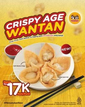 Promo Harga Hokben Crispy Age Wantan  - HokBen