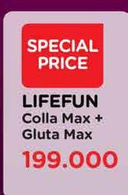 Promo Harga Lifefun Colla Max + Gluta Max  - Watsons