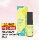 Promo Harga Cleanface Face Serum Whitening 20 ml - Alfamart